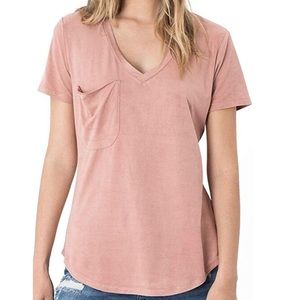ZSupply Faux Suede Pocket T-Shirt